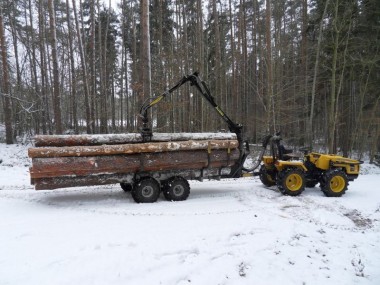 Vyvážecí souprava za malotraktor