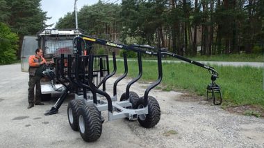Vyvážecí souprava za traktor