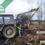 Hydraulická ruka za traktor